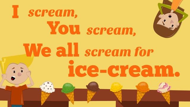 Tongue Twister︳I scream, you scream, we all scream for ice-cream! ︳English ︳English for kids смотреть онлайн