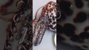 #shorts Оплетка ФЛАКОНЧИКА медной проволокой Wig Jig. Мастер-класс на канале, ссылка в описании