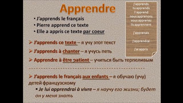 Французский с нуля, APPRENDRE - вы о нем знаете все? смотреть онлайн