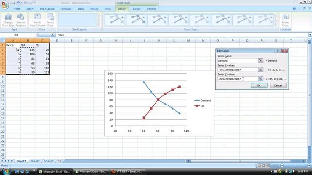 How to Change the X and Y axis in Excel 2007 when Creating Supply and Demand Graphs смотреть онлайн