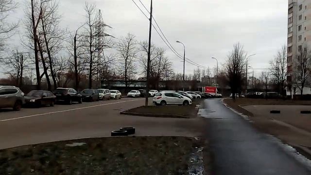 Москва 1439 улица Адмирала Руднева зима день