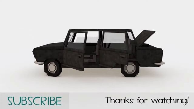 [Cinema 4D] Minecraft Car Model смотреть онлайн