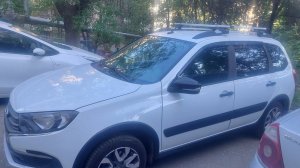 LADA GRANTA CROSS 23 Установка багажника на рейлинги на крыше