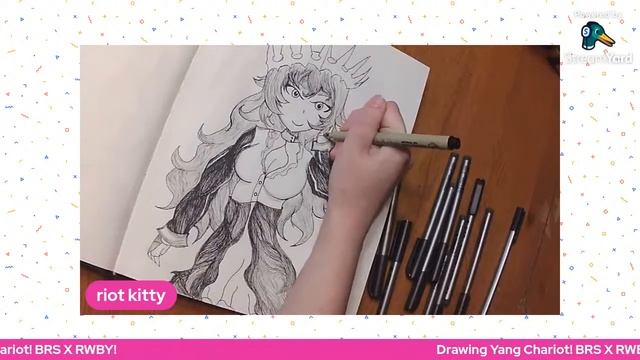 The Riot Kitty Cafe! Drawing BRS x RWBY In the Winter! смотреть онлайн