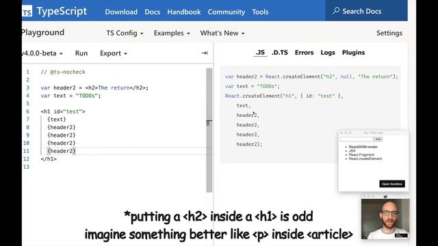 JSX and React.createElement | React from first principles 3 смотреть онлайн