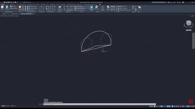Как создавать 3D модели сложной формы в AutoCAD 2022 | How to create 3D models of complex shapes смотреть онлайн