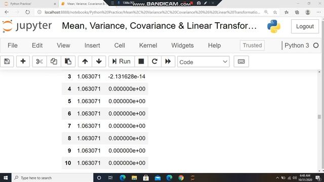 Mean, Variance, Covariance and Linear Transformation using python смотреть онлайн