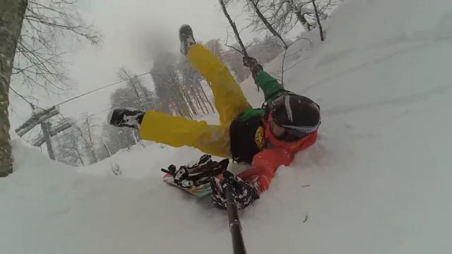 Сноуборд-санки на Красной поляне смотреть онлайн