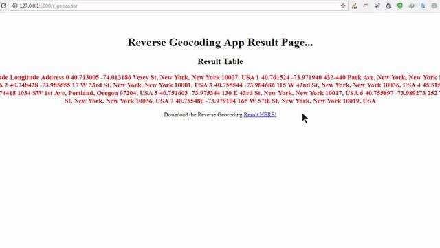 Python web app for geocoding смотреть онлайн