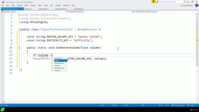 57. PlayerPrefs To Save Settings смотреть онлайн
