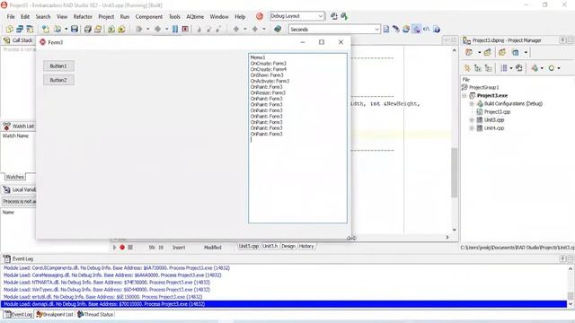 Embarcadero RAD Studio. События формы