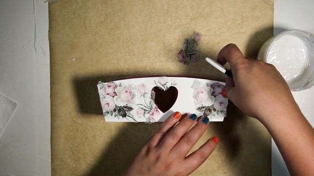 #24 / DECOUPAGE BOX WITH ROSES / POJEMNIK Z RÓŻAMI  / TUTORIAL DIY / DECOUPAGE / SHABBY CHIC