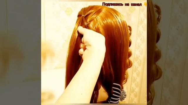 Причёска для девочек на праздник/Урок 152/Оригинальная и необычная прическа/Красивое плетение смотреть онлайн