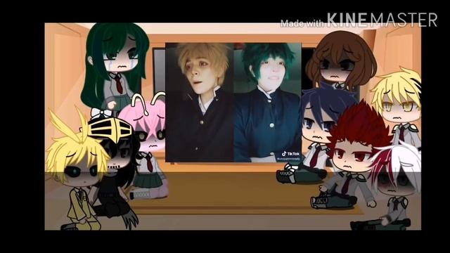 MHA react to Deku in middle school смотреть онлайн