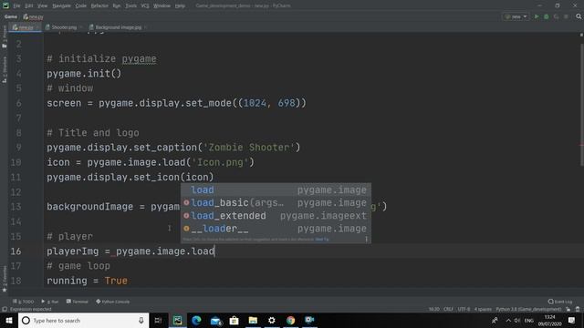Pygame Tutorial #4- Displaying Background image and our player смотреть онлайн