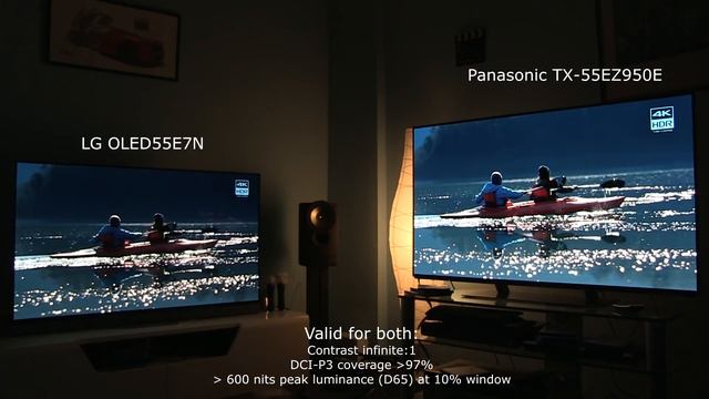 Panasonic TX-55EZ950 vs LG OLED55E7 4K UHD TV comparison review смотреть онлайн