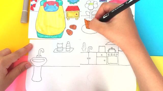 БУМАЖНЫЕ КУКЛЫ! Бумажный дом Hello Kitty! Paper DOLLS! Как сделать домик Хелло Китти из бумаги! смотреть онлайн