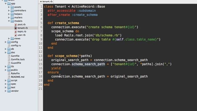 Ruby on Rails - Railscasts PRO #389 Multitenancy with PostgreSQL (pro) смотреть онлайн