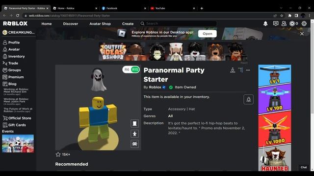 [FREE ITEM] สอนรับ Paranormal Party Starter? (How To Get Paranormal Party Starter in Roblox) смотреть онлайн