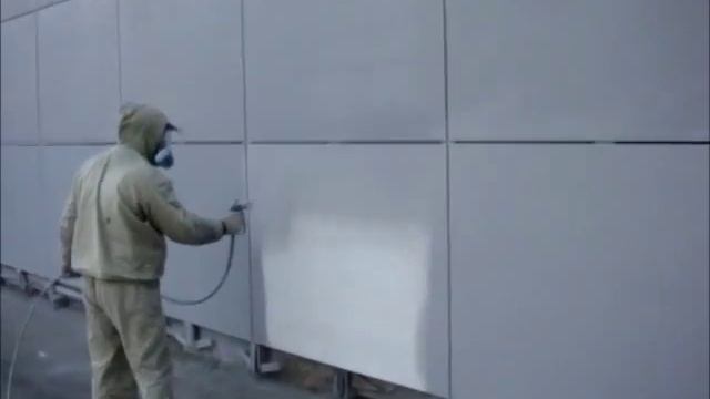 Покраска фасада безвоздушным распылителем Graco смотреть онлайн