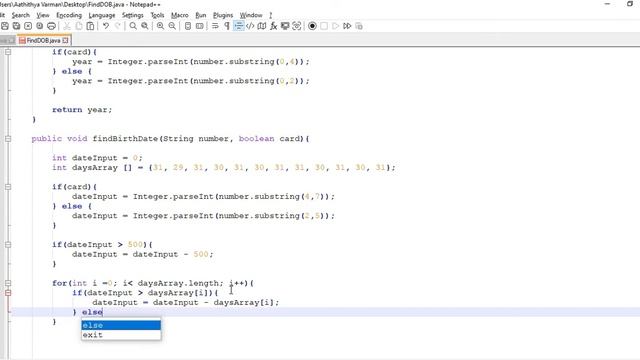 Java Program (with OOP Concepts) to find the date of birth from NIC | Sri Lanka | Niralaakkam смотреть онлайн