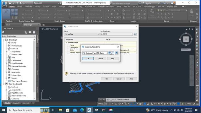 Creating a Surface from AutoCAD 3dpoly ( CAD 2dpolyline) смотреть онлайн