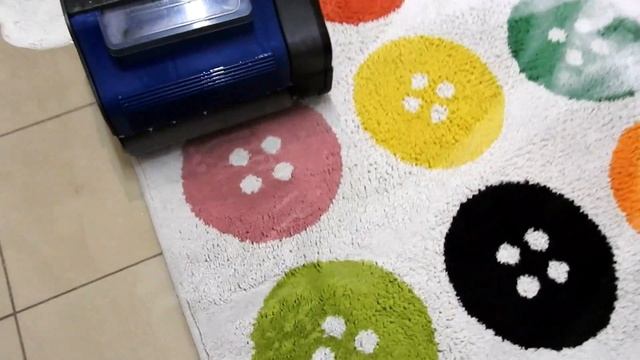 Szorowanie Dywanu (doczyszczanie) Szorowarką Duplex 340 Po Kąpieli Wodnej.