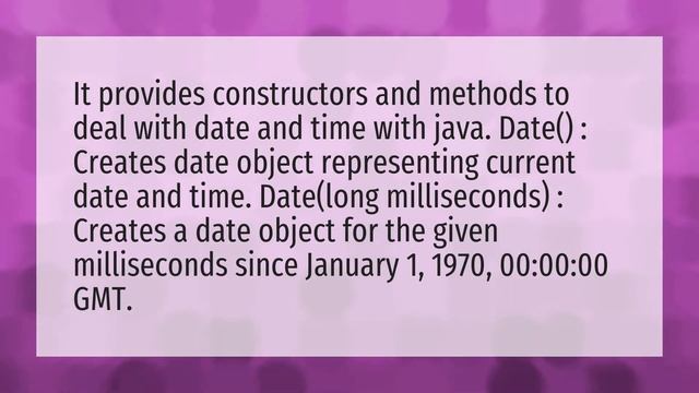 What is new Date () in Java? смотреть онлайн