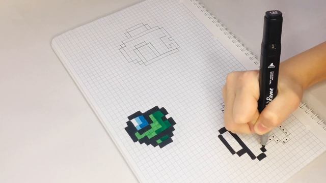 AMONG US по клеточкам рисуем пиксель арт❤️ смотреть онлайн