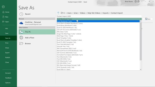 Import Contacts from .CSV file смотреть онлайн