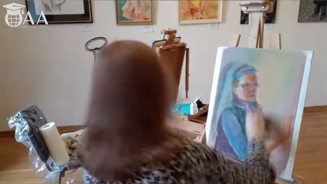 Рисуем портрет человека. Краткий мастер-класс по сухой пастели. смотреть онлайн