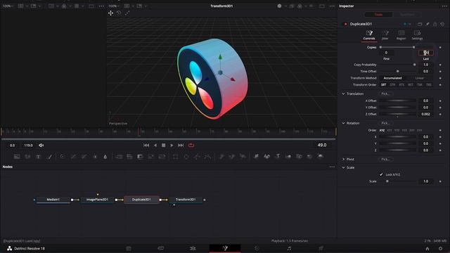 LOGO Animation - 2D to 3D in DaVinci Resolve Fusion смотреть онлайн