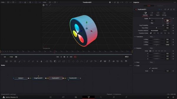 LOGO Animation - 2D to 3D in DaVinci Resolve Fusion