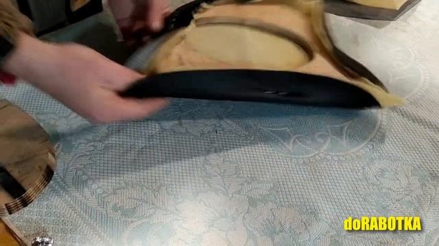 Как обтянуть подиум кожзамом, как обтянуть углы без морщин. doRABOTKA смотреть онлайн