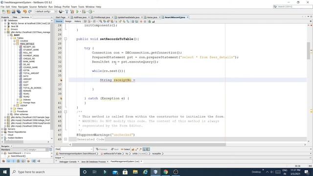 JAVA- How to search in jtable without button| Part-21 Fees Management System | | Unique Developer| смотреть онлайн