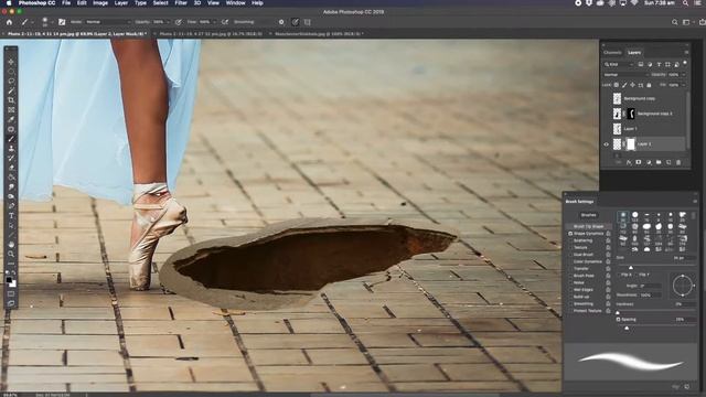 Adding A Snake To A Pic : #photoshop #photoshopfunn