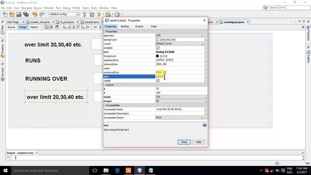 HOW TO CREATE A SIMPLE CRICKET SCORING SYSTEM IN JAVA NET BEANS 8 2 PART 1! смотреть онлайн