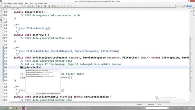 Java Filters to Block certain contents based on User Agent смотреть онлайн