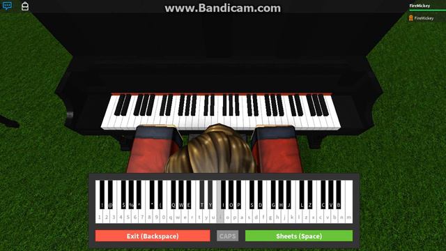 Hikaru Nara - Shigatsu Wa Kimi No Uso OP - Virtual Piano [ROBLOX] - FireMickey