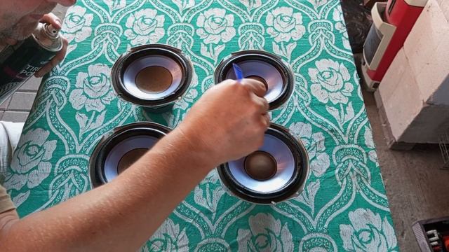 SONY SS -RG475 пропитываем резино - тканевый подвес динамиков от музыкального центра смотреть онлайн