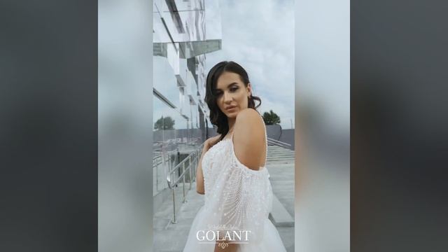 Легкое летнее свадебное платье 2021 от бренда TM GOLANT смотреть онлайн