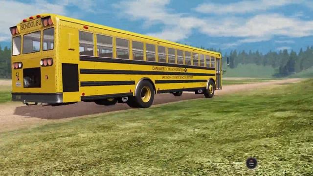 BeamNG Drive - Rear Engine School Bus Off Road Driving смотреть онлайн