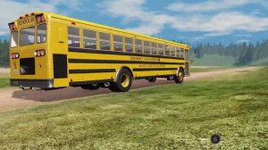 BeamNG Drive - Rear Engine School Bus Off Road Driving