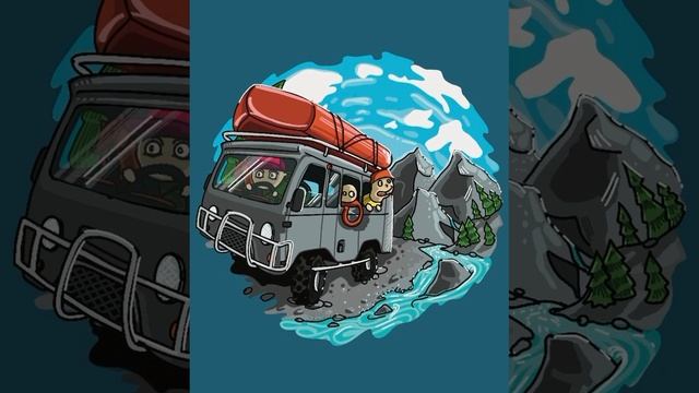 Процесс рисования на iPad . Макс корж горы по колено. Таёжник. Художник DenЬ смотреть онлайн