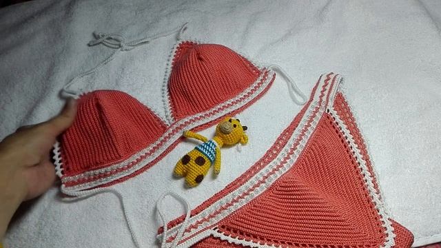 Вязание за стеклом. Этап №4. Купальник крючком. Мой №77 смотреть онлайн