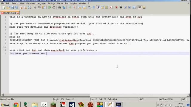 How to overclock any cpu (intel atom 455) / Netbooks смотреть онлайн