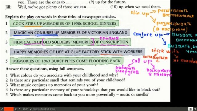 English Phrasal Verbs In Use - Unit 20 - MEMORY - Ex.20-3,4