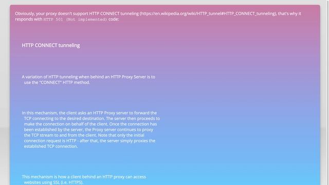 Received HTTP code 501 from proxy after CONNECT смотреть онлайн