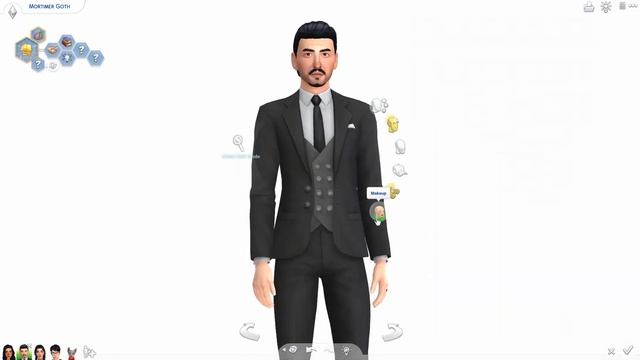 Mortimer Goth Townie makeover | The Sims 4 create-a-sim (maxis match + CC links) смотреть онлайн
