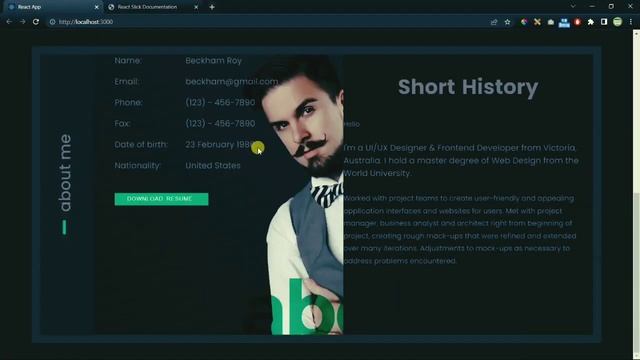 React Portfolio Website Tutorial With Source Code | Responsive Portfolio Website Using React JS смотреть онлайн